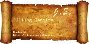 Jilling Sarolta névjegykártya